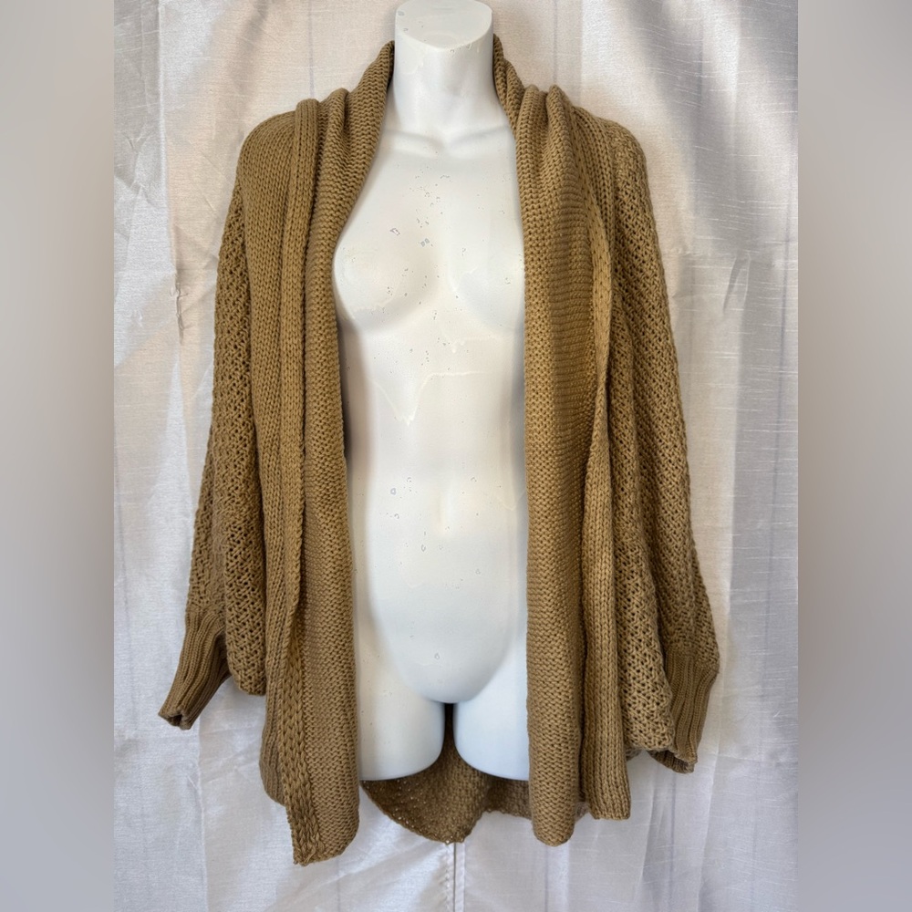 Cozy Tan Knit Cardigan